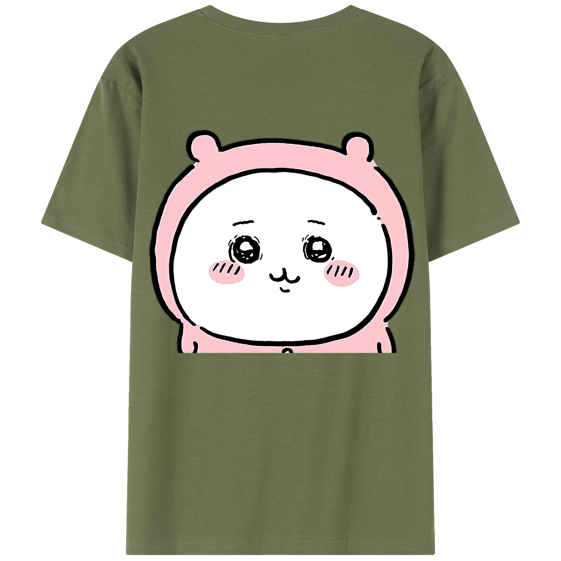 （画像用） ちいかわ ちいかわ Chii-kawa chiikawa 綿100％半袖Tシャツ（背面プリント）